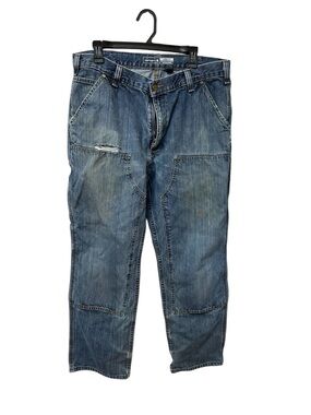 Carhartt Men’s Blue Workwear Carpenter Jeans vintage Y2K loose fit size 36x32